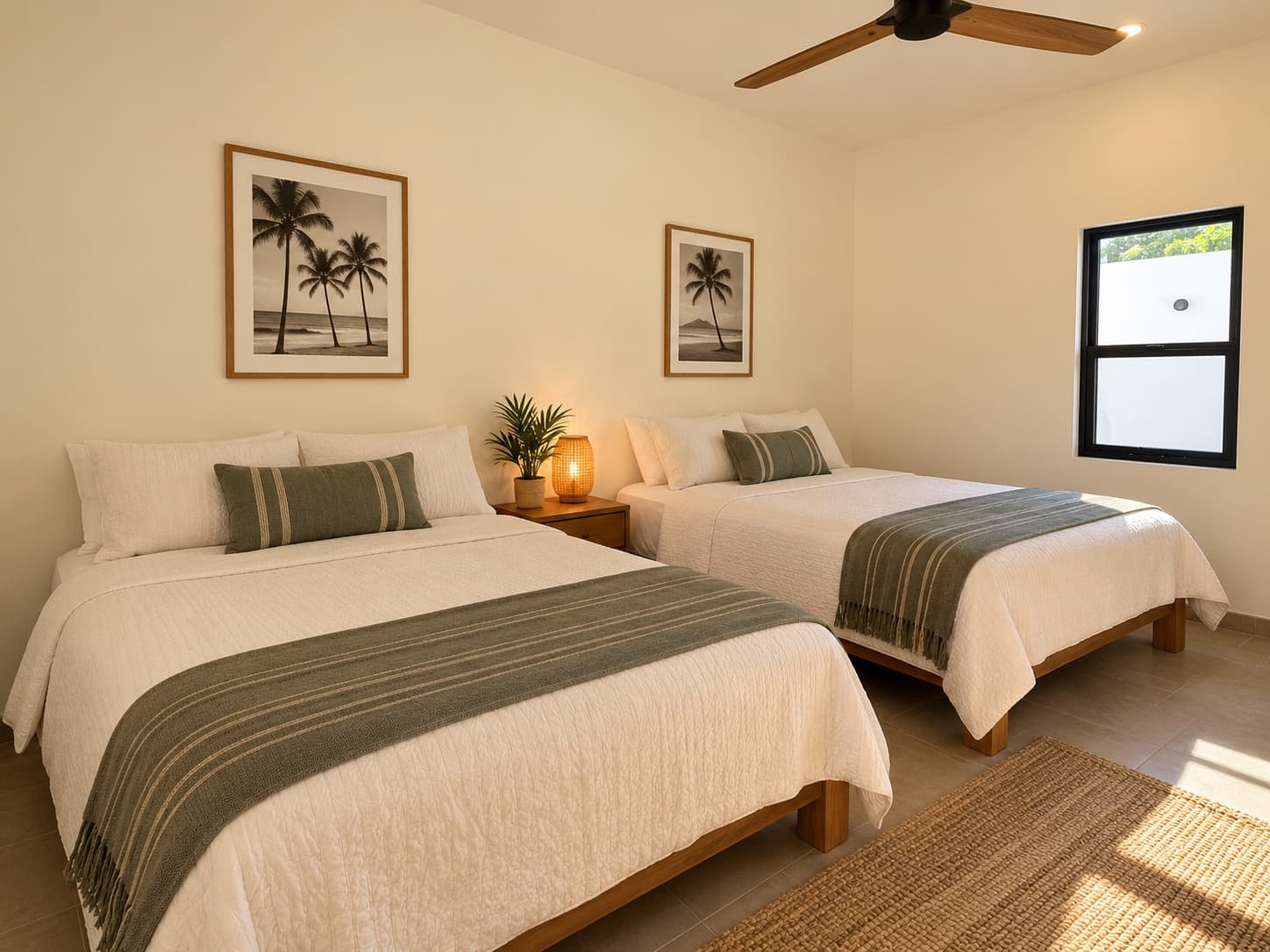 Two-double studio with two double beds